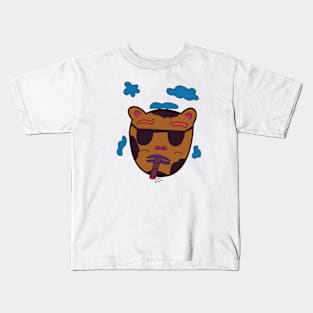 Smoking Honey Bear Kids T-Shirt